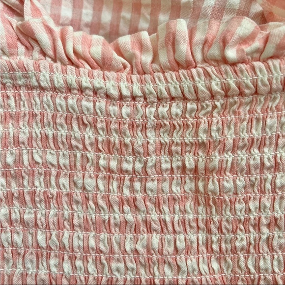 Stradivarius tie strap dress in pink gingham - Picture 9 of 10